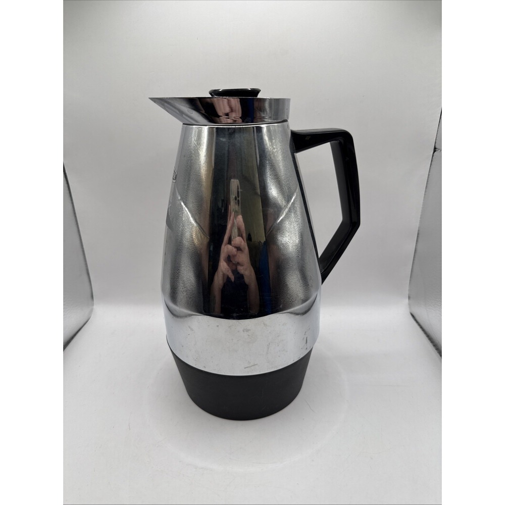 Tiger Vacuum Server Carafe Insulated Pitcher Chrome Japan Removable Bottom